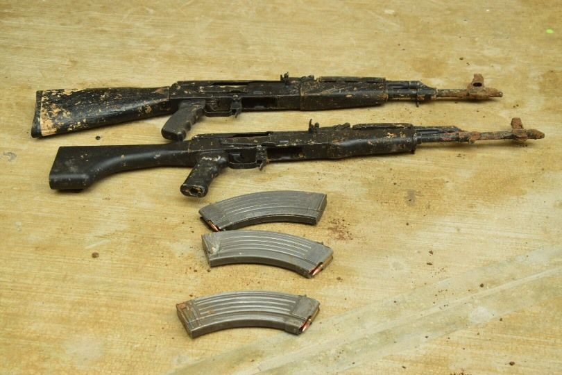 Hallan armas de grueso calibre en jardineras del CEDES Reynosa