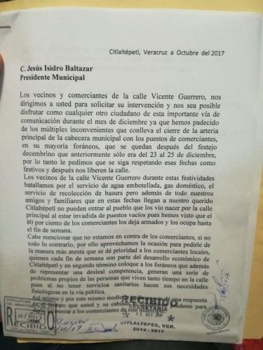 Habitantes de Citlaltépetl piden se abra la calle (4)