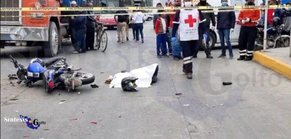 Espantosa muerte de un motociclista en Pánuco