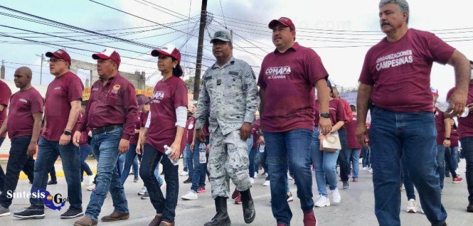 Presente COMAPA Altamira en el desfile del Día del Trabajo 