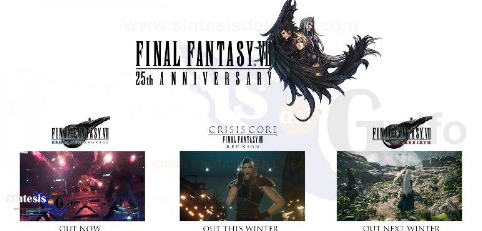 La celebración del 25 Aniversario de FFVII revela Final Fantasy VII Rebirth, Crisis Core -Final Fantasy VII- Reunion