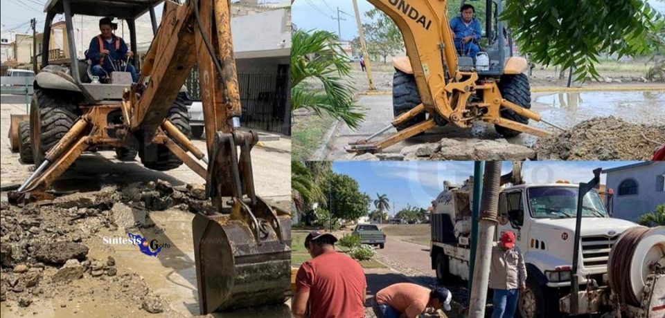 Repara COMAPA Altamira fugas de agua en diferentes sectores de la ciudad