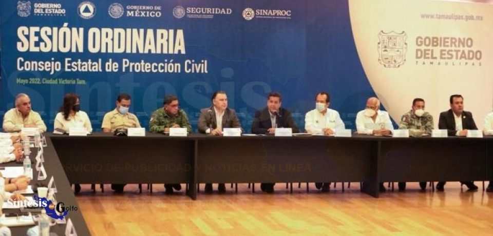 Se instala Consejo Estatal de Protección Civil ante temporada de huracanes 2022 en Tamaulipas