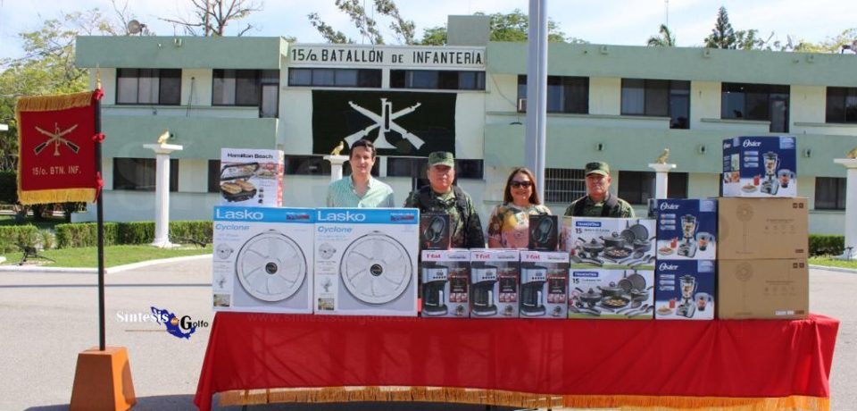 Apoya el CIEST al Ejército Mexicano con aparatos electrodomésticos para canjearlos por armas