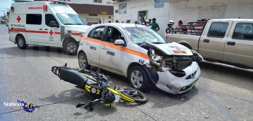 Motociclista ebrio provocó grave accidente