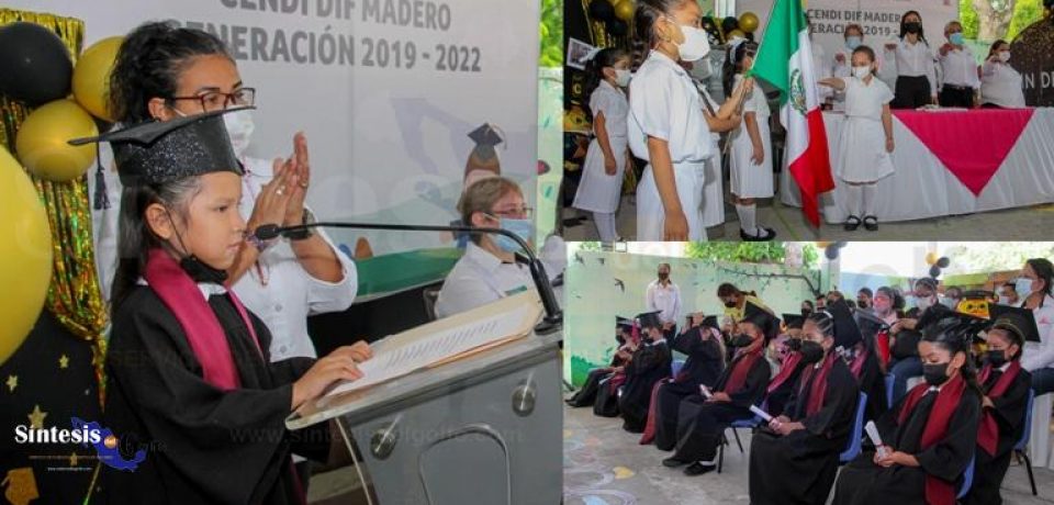 Se gradúan niños del CENDI DIF Madero.￼