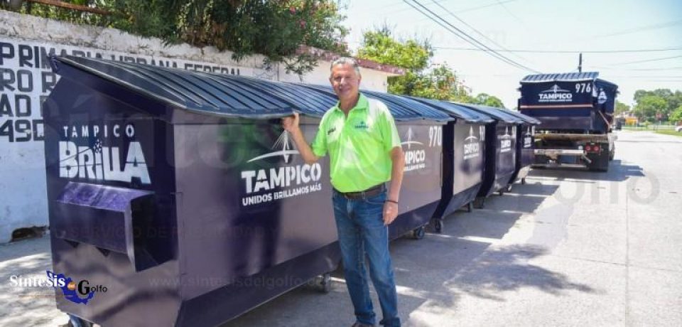 Incrementa Chucho Nader infraestructura de limpieza con más contenedores
