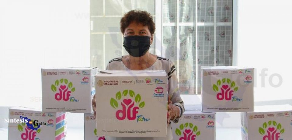 Entrega DIF Madero paquetes nutricionales de programa «Canasta Básica Familiar»