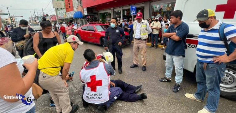Taxi atropella a mujer en la zona centro de Altamira
