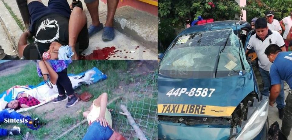 Seis lesionados en fuerte accidente en Altamira.