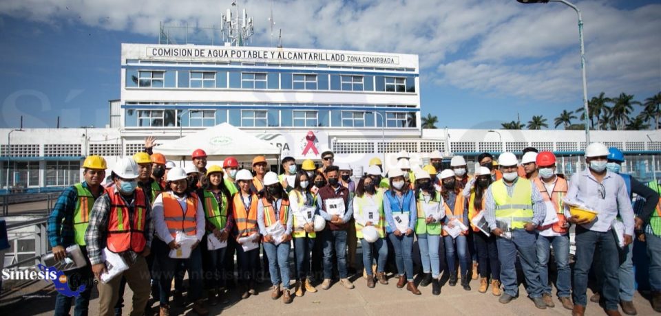 Visitan estudiantes de UASLP instalaciones de Planta Potabilizadora Altavista