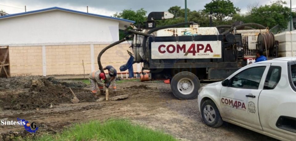 COMAPA Altamira brinda mantenimiento a colectores y líneas de drenaje