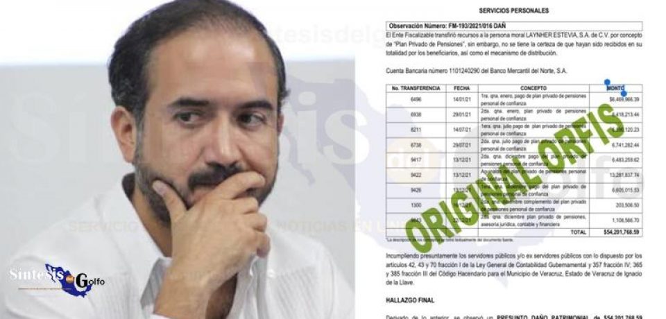 Detecta ORFIS millonario daño patrimonial en último año de gestión de Fernando Yunes.