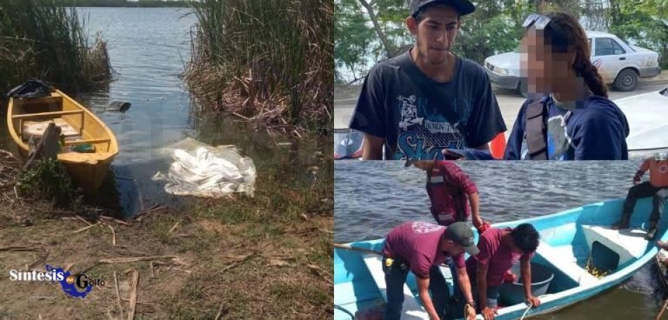 Recuperan cuerpo de joven que cayó a laguna infestada de cocodrilos en Altamira.