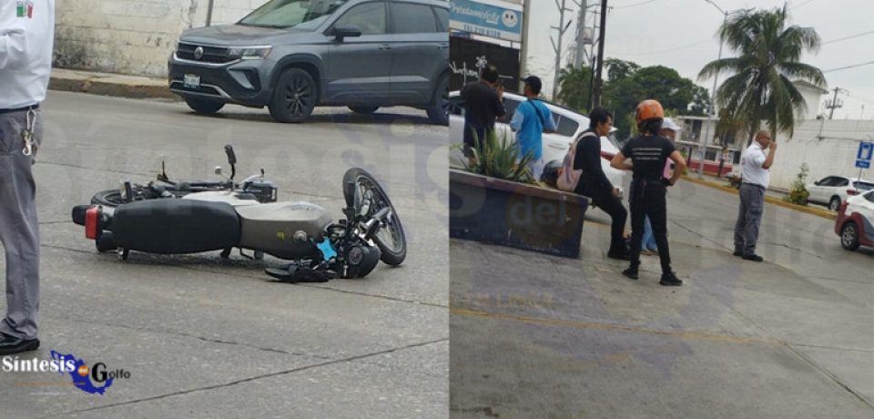 Motociclistas lesionados en aparatoso accidente en el bulevar López Mateos