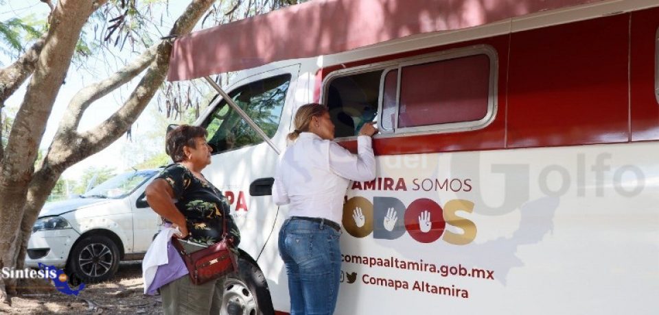 Acerca COMAPA Altamira sus servicios a ciudadanía con los COMAPA Móviles