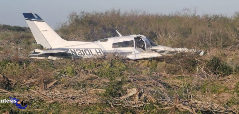Aterriza de emergencia avioneta en Reynosa