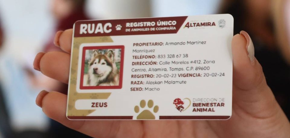 Presentan en Altamira el RUAC: Registro Único de Animales de Compañía