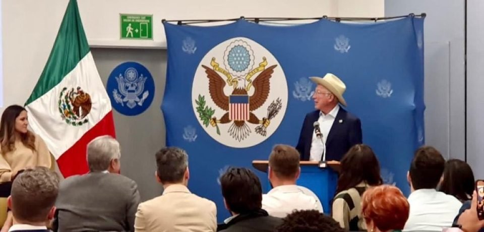 “Tamaulipas representa un riesgo por los altos niveles de criminalidad y violencia”: Embajador de EU