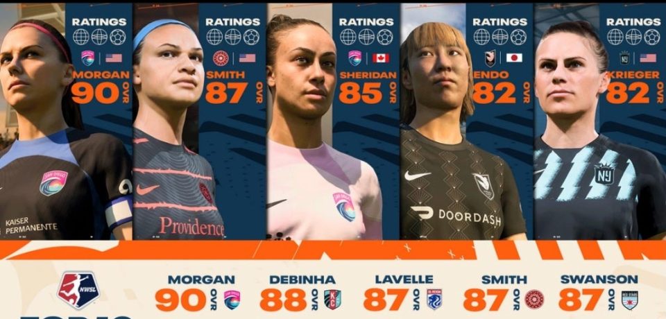 EA SPORTS revela las clasificaciones de las jugadoras para la National Women’s Soccer League