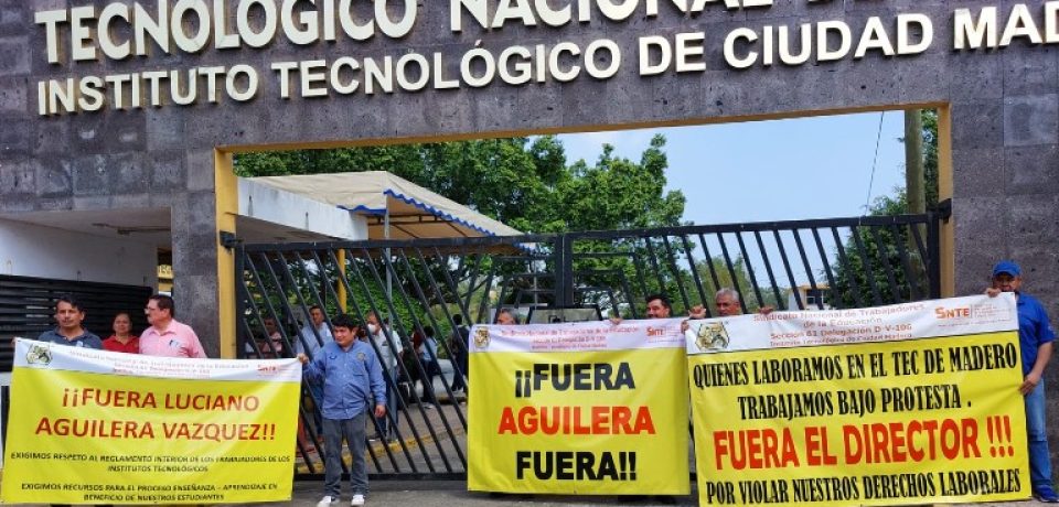 Realizan otro plantón de Sindicalizados del Tecnológico de Ciudad Madero