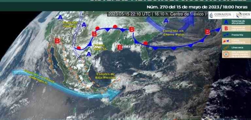 Frente frío 55 trae más lluvias fuertes para Tamaulipas